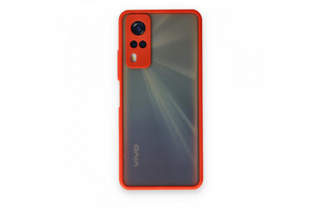 Newface Vivo Y51A Kılıf Montreal Silikon Kapak - Kırmızı