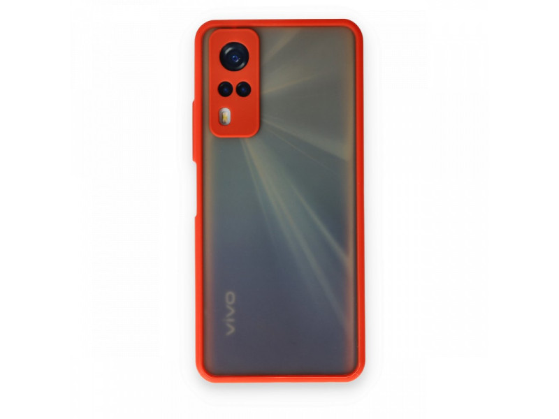 Newface Vivo Y53S Kılıf Montreal Silikon Kapak - Kırmızı