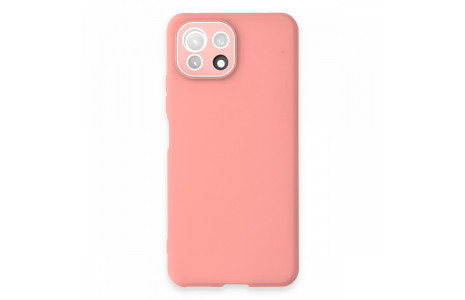 Newface Xiaomi Mİ 11 Lite Kılıf Lansman Glass Kapak - Pembe