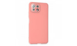 Newface Xiaomi Mİ 11 Lite Kılıf Lansman Glass Kapak - Pembe