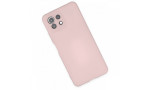 Newface Xiaomi Mİ 11 Lite Kılıf Nano içi Kadife Silikon - Pudra