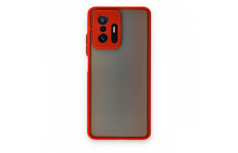 Newface Xiaomi Mi 11T Pro Kılıf Montreal Silikon Kapak - Kırmızı