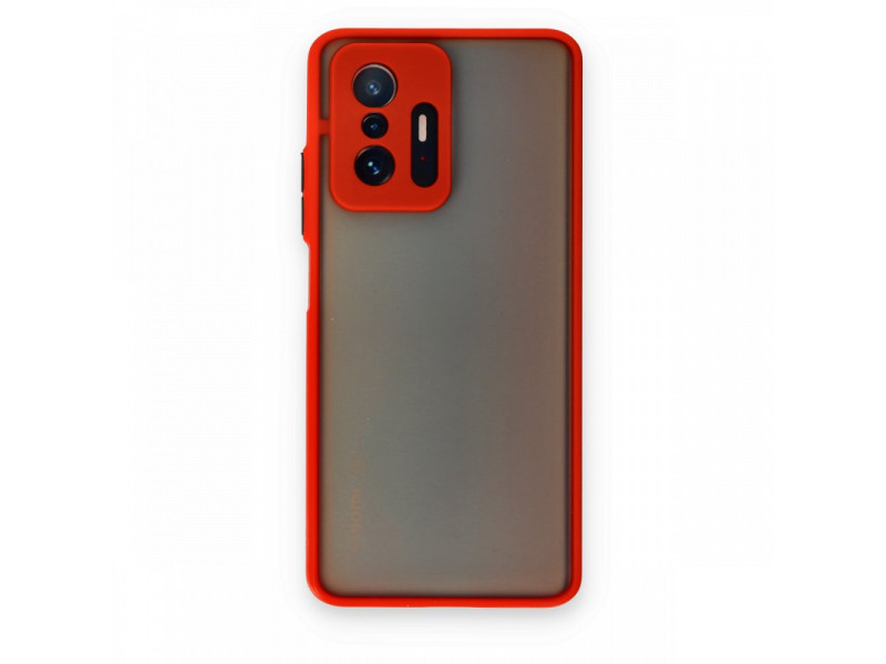 Newface Xiaomi Mi 11T Pro Kılıf Montreal Silikon Kapak - Kırmızı