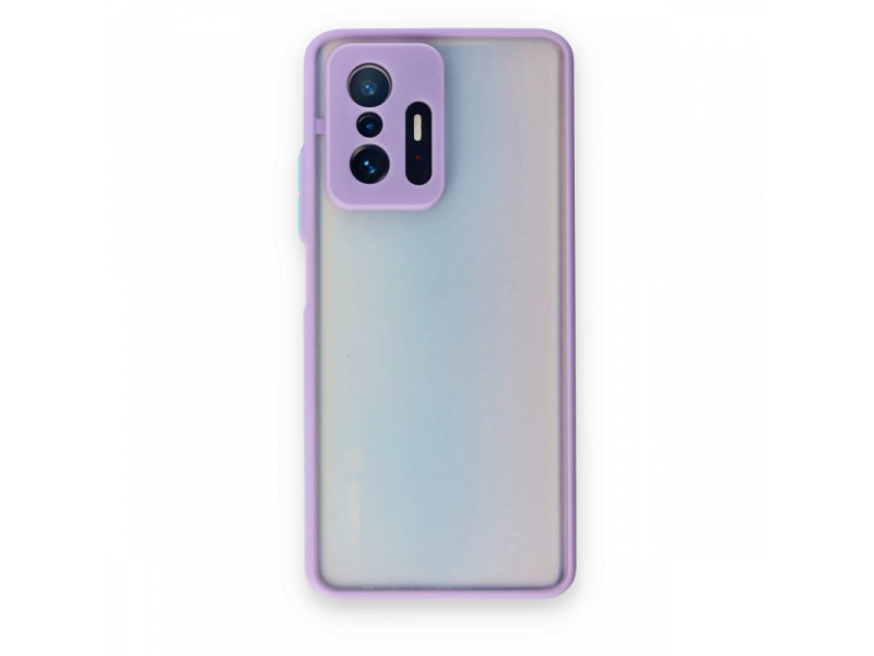 Newface Xiaomi Mi 11T Pro Kılıf Montreal Silikon Kapak - Mor