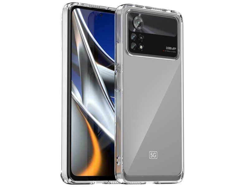 Newface Xiaomi Poco X4 Pro 5G Kılıf Lüx Şeffaf Silikon