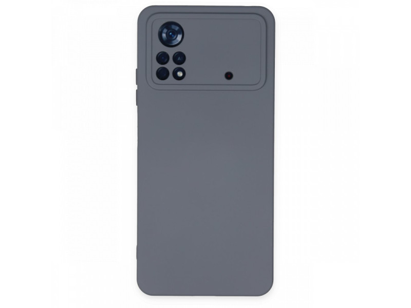 Newface Xiaomi Poco X4 Pro 5G Kılıf Nano içi Kadife Silikon - Gri