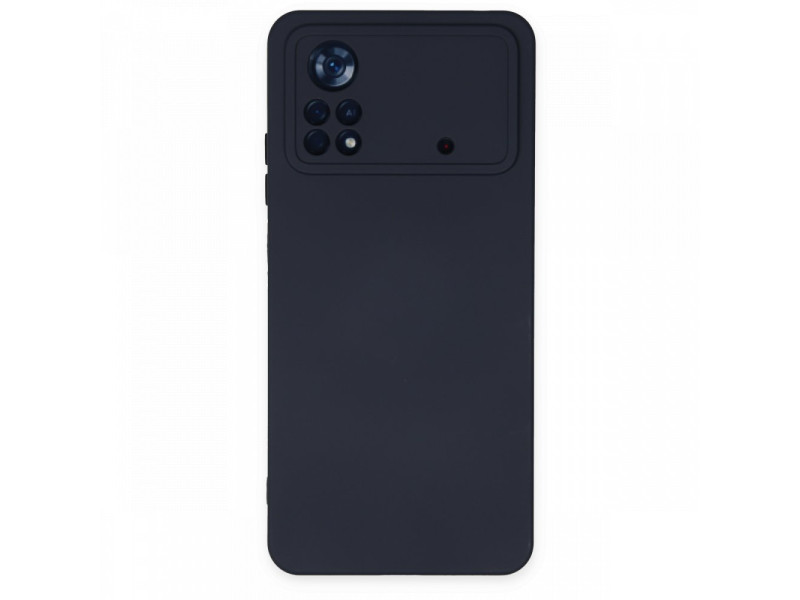 Newface Xiaomi Poco X4 Pro 5G Kılıf Nano içi Kadife Silikon - Lacivert