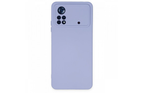 Newface Xiaomi Poco X4 Pro 5G Kılıf Nano içi Kadife Silikon - Lila