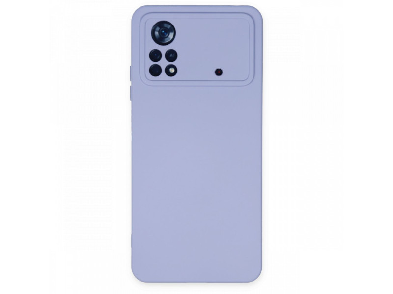 Newface Xiaomi Poco X4 Pro 5G Kılıf Nano içi Kadife Silikon - Lila