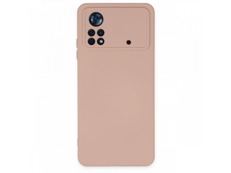 Newface Xiaomi Poco X4 Pro 5G Kılıf Nano içi Kadife Silikon - Pudra