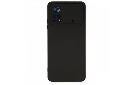 Newface Xiaomi Poco X4 Pro 5G Kılıf Nano içi Kadife Silikon - Siyah