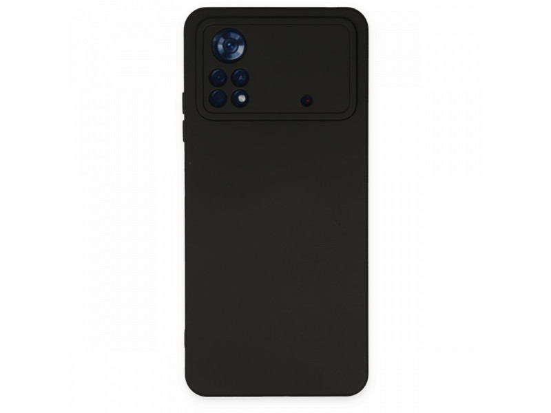 Newface Xiaomi Poco X4 Pro 5G Kılıf Nano içi Kadife Silikon - Siyah