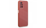Newface Xiaomi Redmi 10 2022 Kılıf Glass Kapak - Bordo