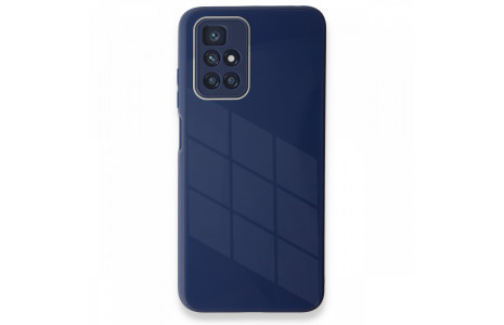 Newface Xiaomi Redmi 10 2022 Kılıf Glass Kapak - Lacivert