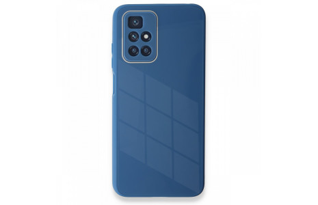 Newface Xiaomi Redmi 10 2022 Kılıf Glass Kapak - Mavi