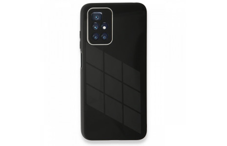 Newface Xiaomi Redmi 10 2022 Kılıf Glass Kapak - Siyah