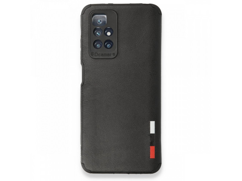 Newface Xiaomi Redmi 10 2022 Kılıf Loop Deri Silikon - Siyah