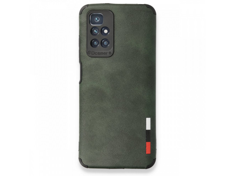 Newface Xiaomi Redmi 10 2022 Kılıf Loop Deri Silikon - Yeşil