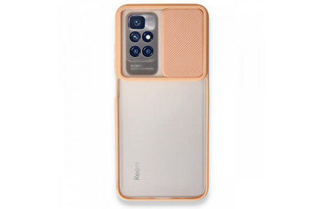 Newface Xiaomi Redmi 10 2022 Kılıf Palm Buzlu Kamera Sürgülü Silikon - Pembe