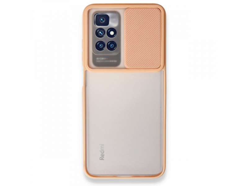 Newface Xiaomi Redmi 10 2022 Kılıf Palm Buzlu Kamera Sürgülü Silikon - Pembe