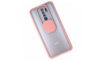 Newface Xiaomi Redmi 9 Kılıf Palm Buzlu Kamera Sürgülü Silikon - Pembe