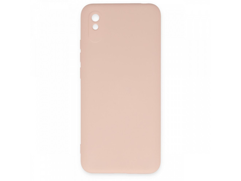 Newface Xiaomi Redmi 9A Kılıf Nano içi Kadife Silikon - Pudra
