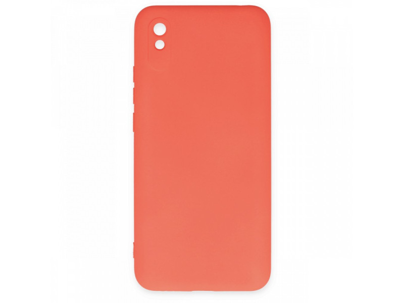 Newface Xiaomi Redmi 9A Kılıf Nano içi Kadife Silikon - Turuncu