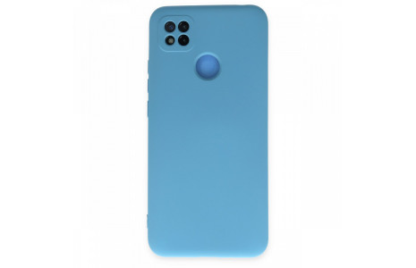 Newface Xiaomi Redmi 9C Kılıf Nano içi Kadife Silikon - Mavi
