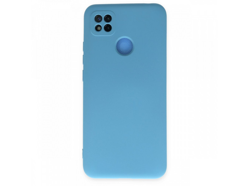 Newface Xiaomi Redmi 9C Kılıf Nano içi Kadife Silikon - Mavi