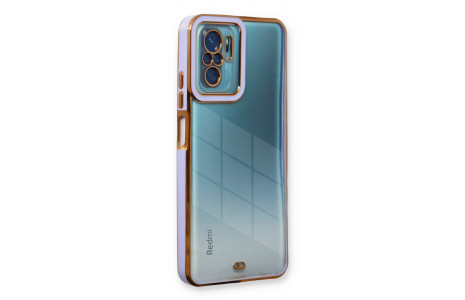 Newface Xiaomi Redmi Note 10 Kılıf Liva Lens Silikon - Lila