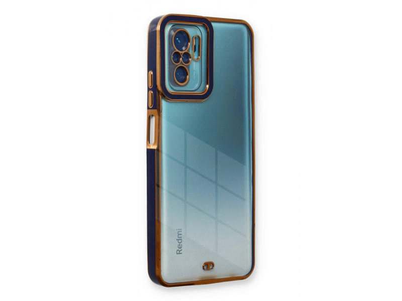 Newface Xiaomi Redmi Note 10S Kılıf Liva Lens Silikon - Mavi