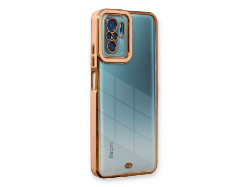 Newface Xiaomi Redmi Note 10S Kılıf Liva Lens Silikon - Rose