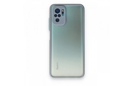 Newface Xiaomi Redmi Note 10 Kılıf Montreal Silikon Kapak - Gri