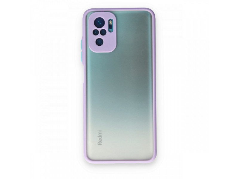 Newface Xiaomi Redmi Note 10 Kılıf Montreal Silikon Kapak - Mor