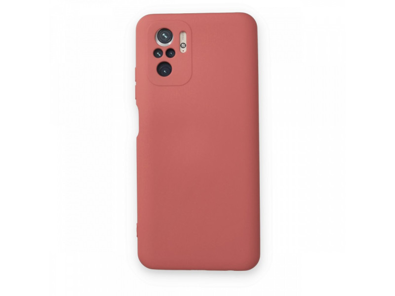 Newface Xiaomi Redmi Note 10 Kılıf Nano içi Kadife Silikon - Kiremit