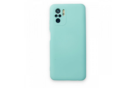 Newface Xiaomi Redmi Note 10 Kılıf Nano içi Kadife Silikon - Su Yeşili