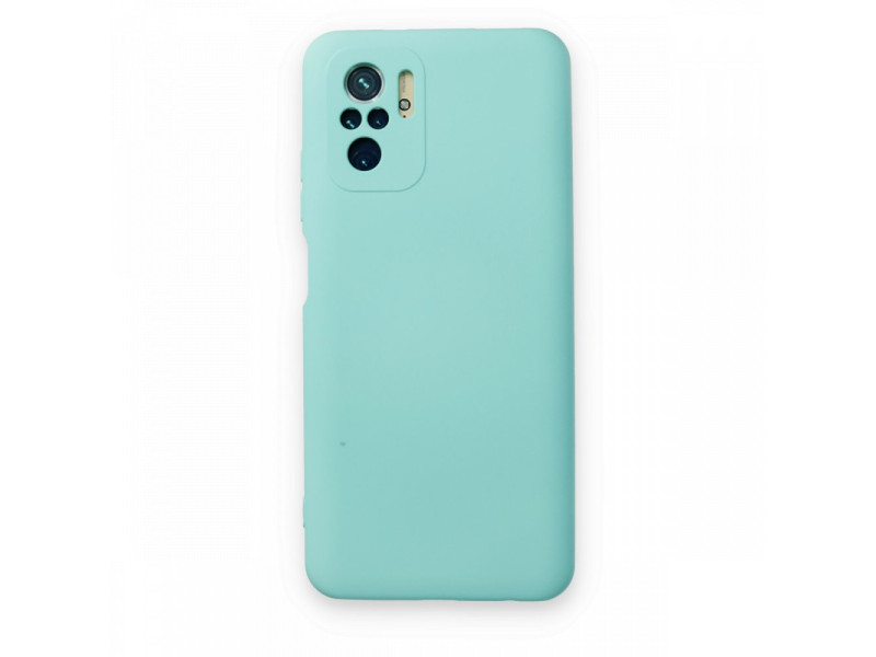 Newface Xiaomi Redmi Note 10 Kılıf Nano içi Kadife Silikon - Su Yeşili