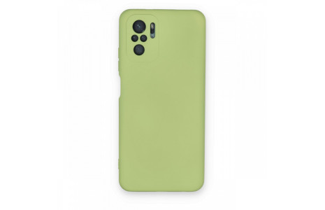 Newface Xiaomi Redmi Note 10 Kılıf Nano içi Kadife Silikon - Yeşil