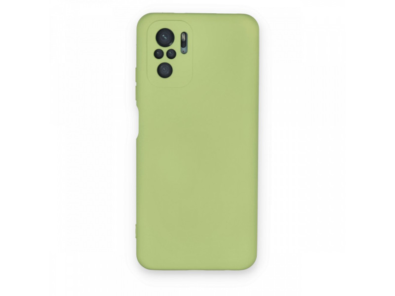 Newface Xiaomi Redmi Note 10 Kılıf Nano içi Kadife Silikon - Yeşil