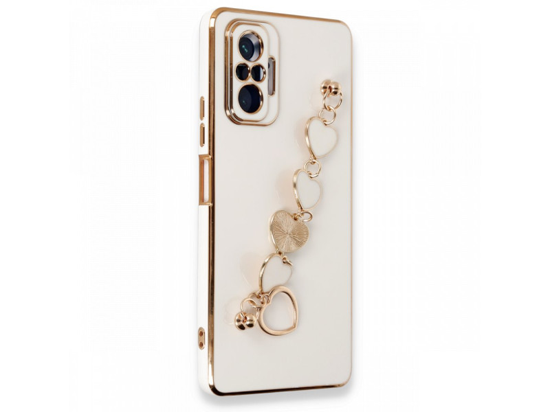 Newface Xiaomi Redmi Note 10 Pro Kılıf Esila Silikon - Beyaz