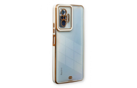 Newface Xiaomi Redmi Note 10 Pro Kılıf Liva Lens Silikon - Beyaz