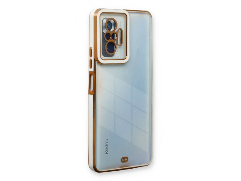 Newface Xiaomi Redmi Note 10 Pro Kılıf Liva Lens Silikon - Beyaz