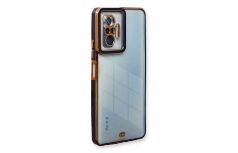 Newface Xiaomi Redmi Note 10 Pro Kılıf Liva Lens Silikon - Mavi