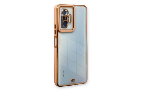 Newface Xiaomi Redmi Note 10 Pro Kılıf Liva Lens Silikon - Rose