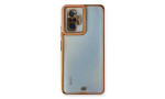 Newface Xiaomi Redmi Note 10 Pro Kılıf Liva Lens Silikon - Rose