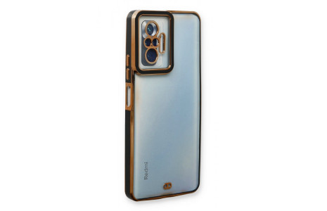 Newface Xiaomi Redmi Note 10 Pro Kılıf Liva Lens Silikon - Siyah