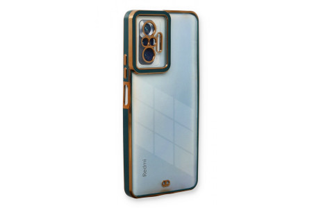 Newface Xiaomi Redmi Note 10 Pro Kılıf Liva Lens Silikon - Yeşil