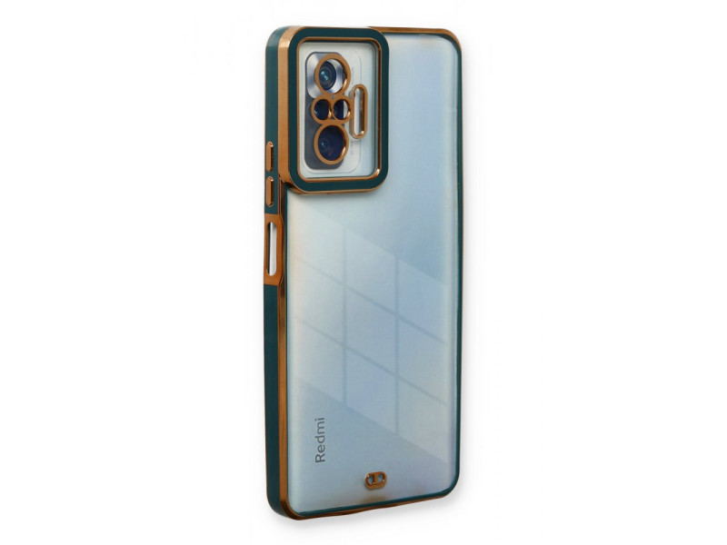 Newface Xiaomi Redmi Note 10 Pro Kılıf Liva Lens Silikon - Yeşil