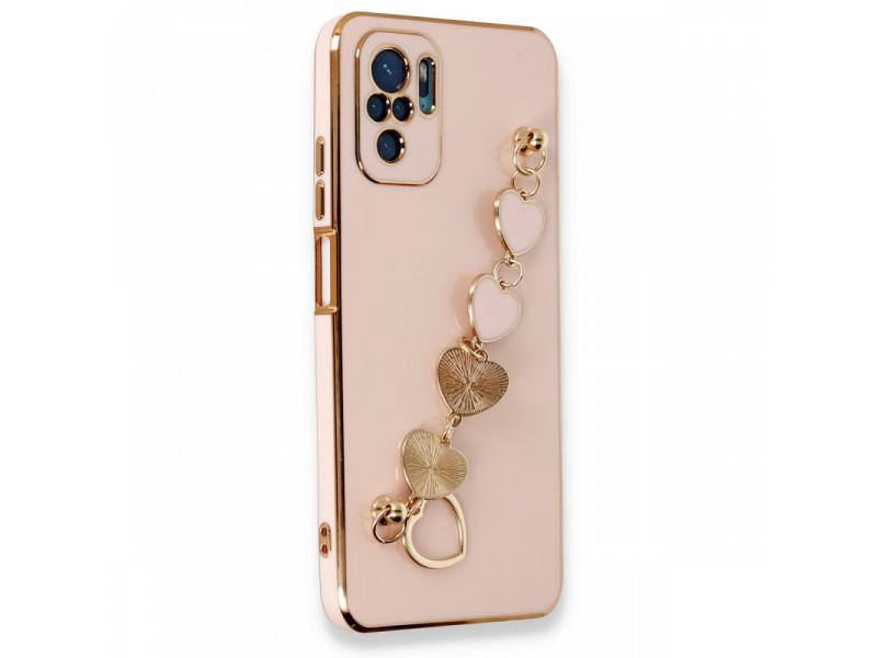 Newface Xiaomi Redmi Note 10S Kılıf Esila Silikon - Pudra