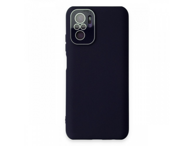 Newface Xiaomi Redmi Note 10S Kılıf Lansman Glass Kapak - Lacivert